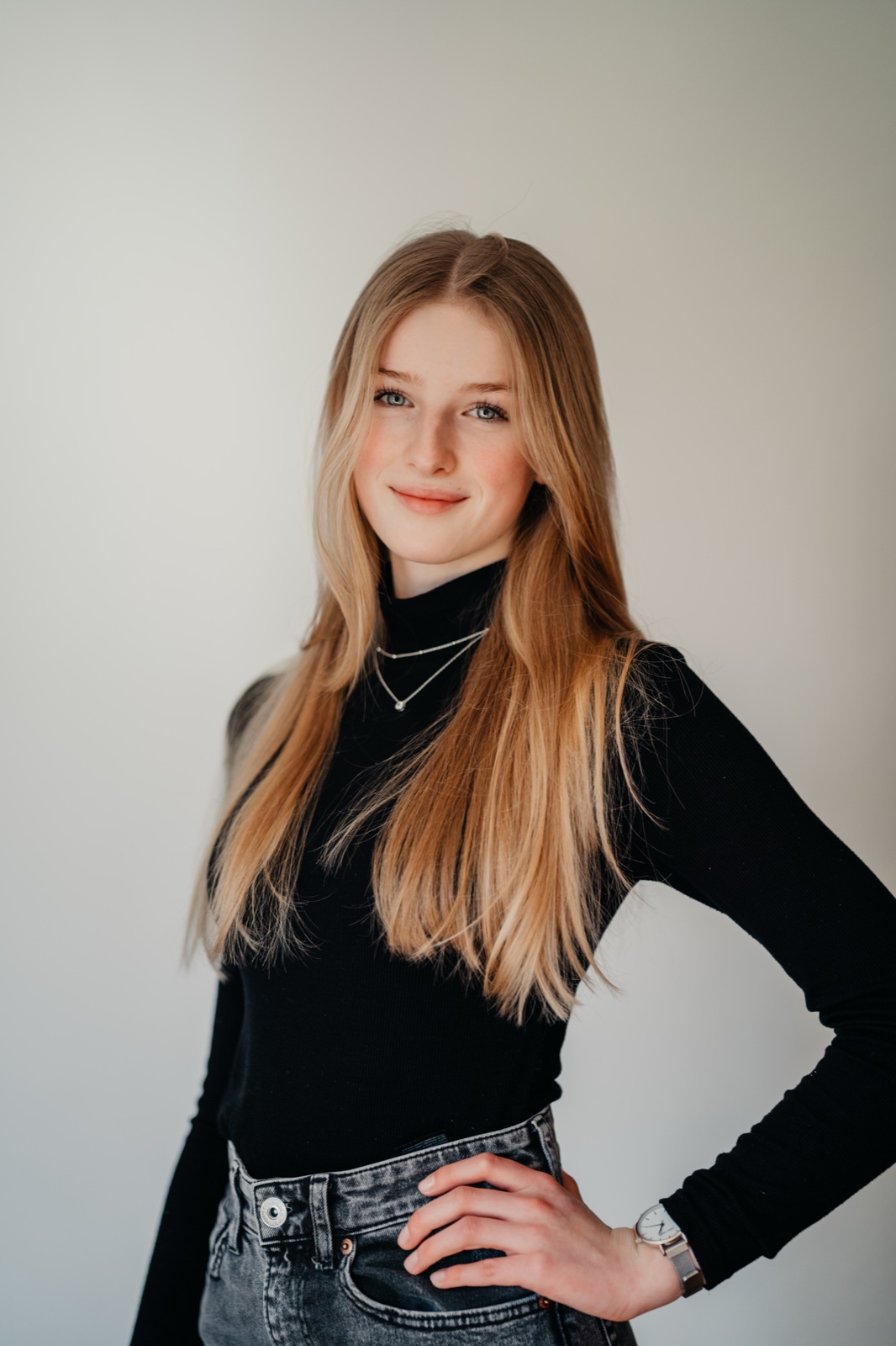 Portrait-Fotoshooting im Studio-Licht