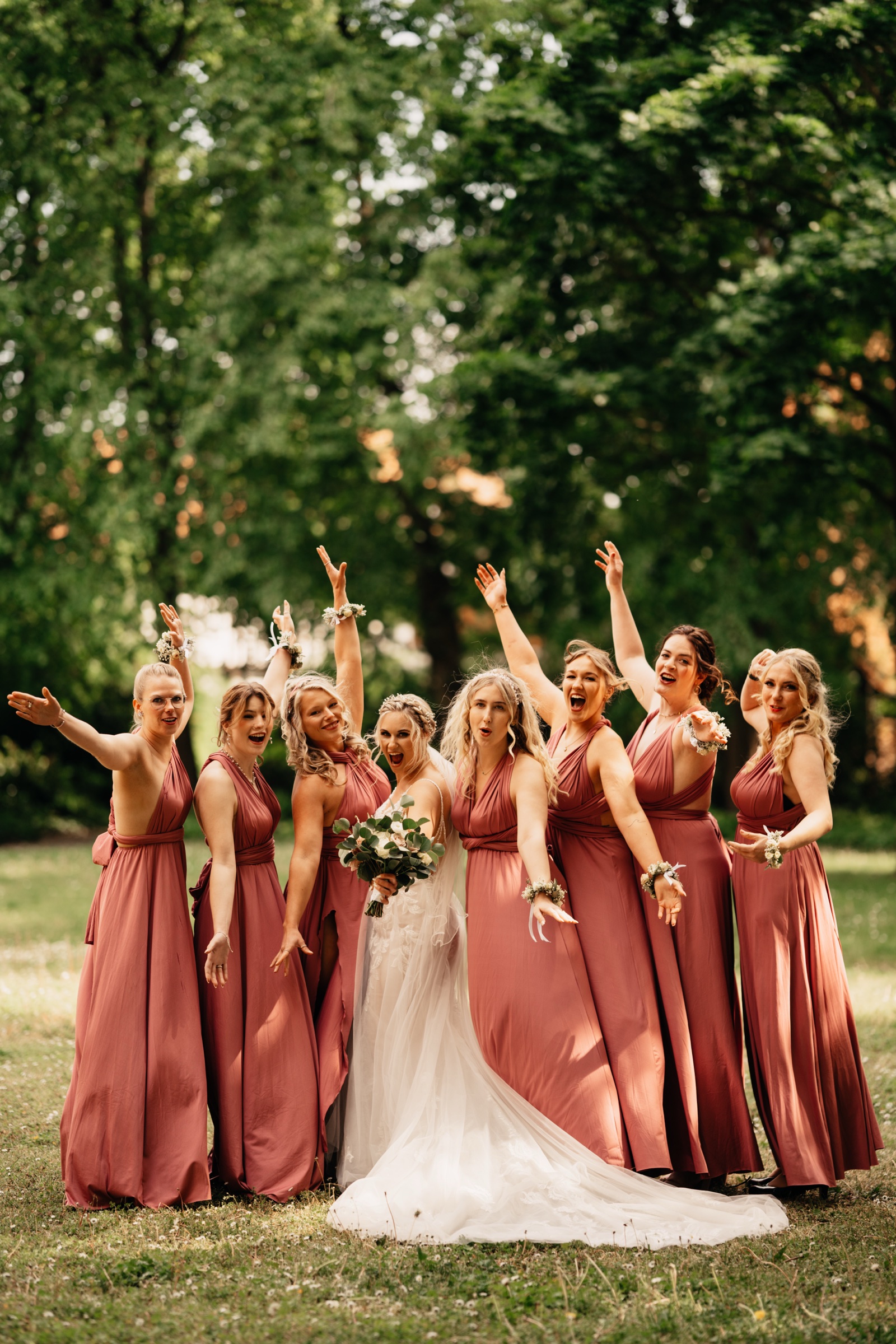 Brautjungfern-Moment der Hochzeit von Katharina und Hendrik